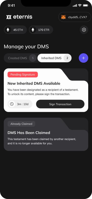 Eternis app screenshot 1